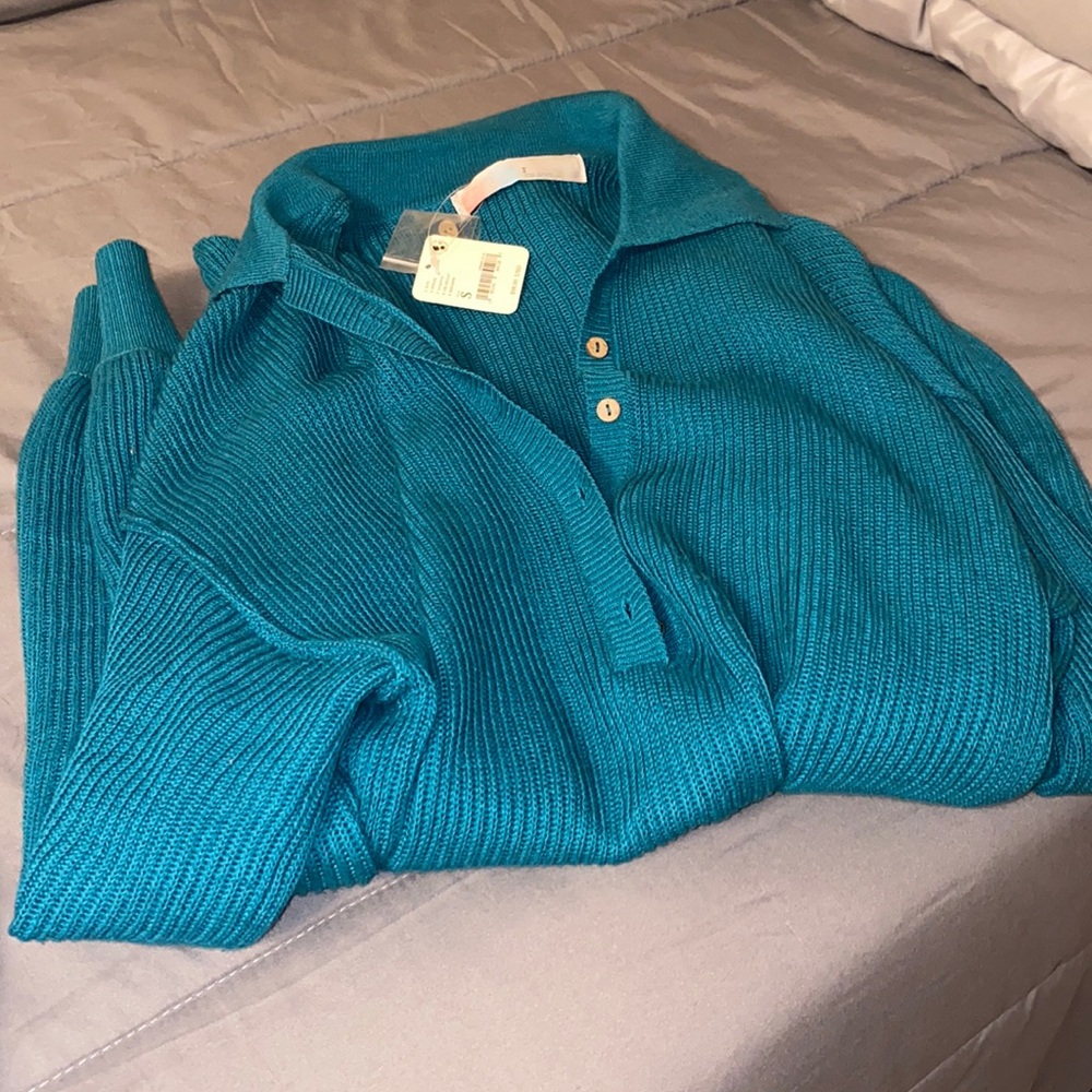 Free People Teal Romper